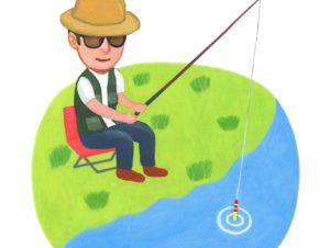 釣りをする人