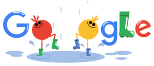 装飾されたGoogleのロゴマーク